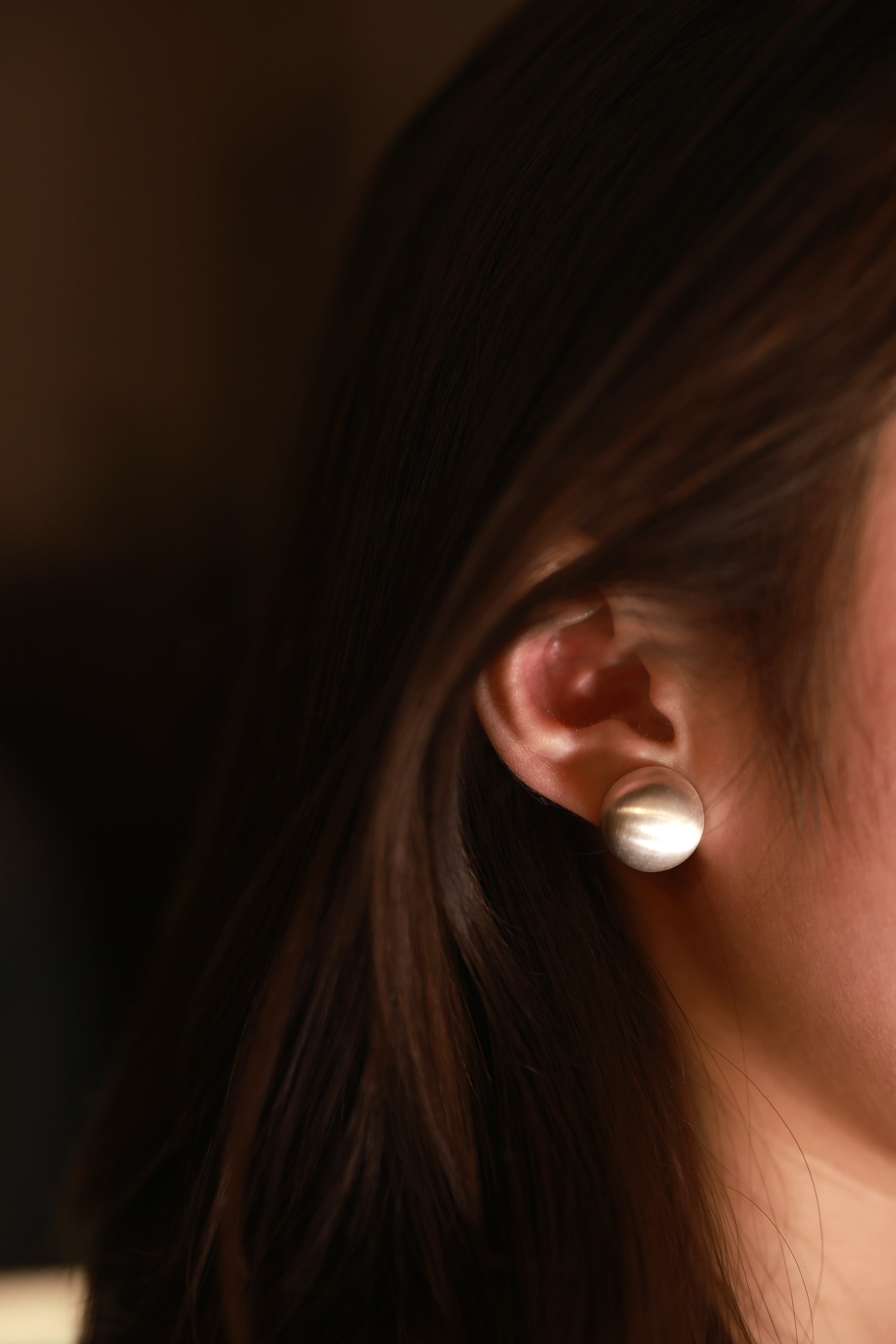 MATTE Pearl Stud Earrings