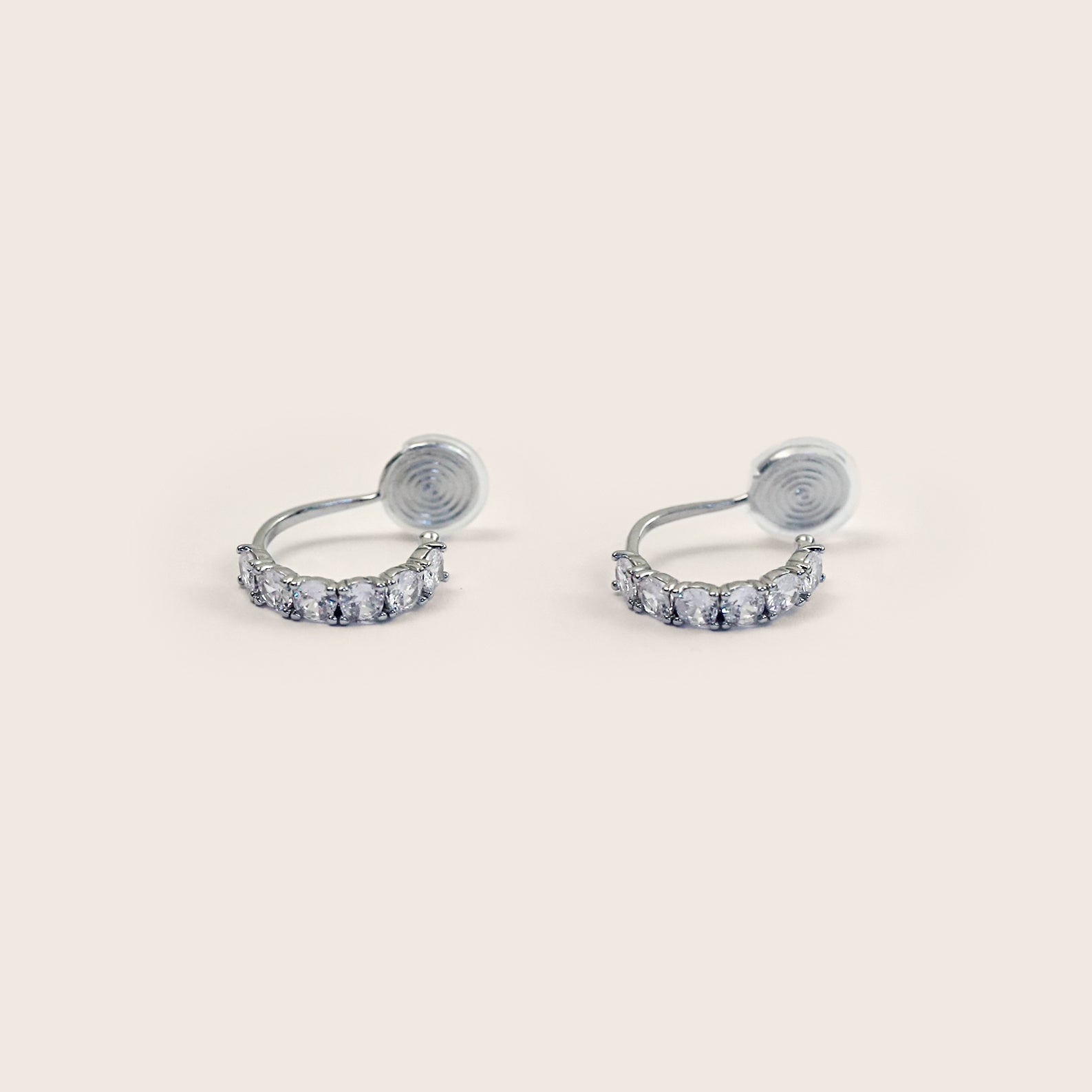 The Lune Pavé Band Clip-Ons