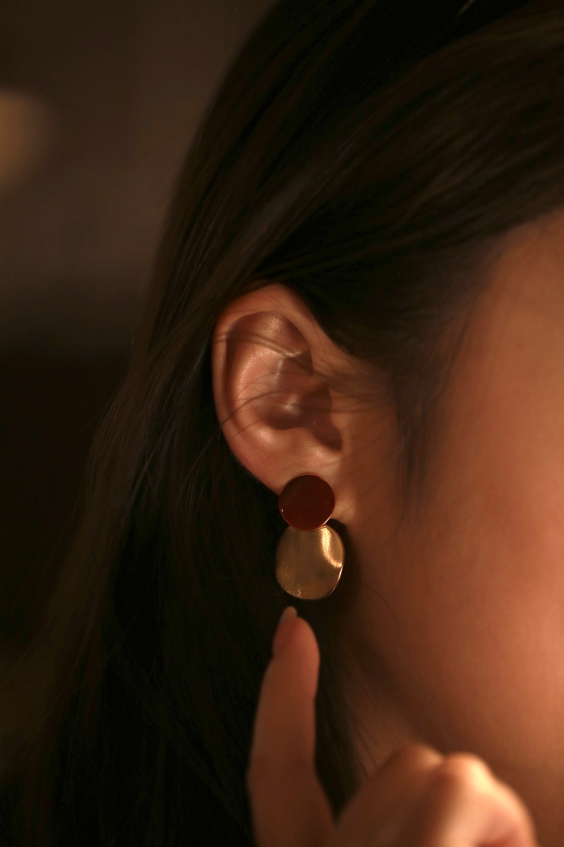 Amber Twin Drop  Clips — image 3