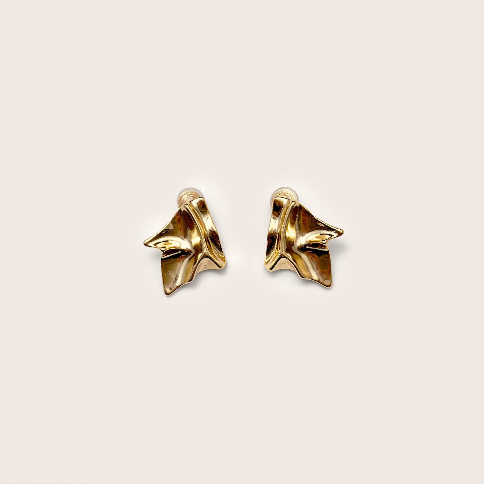 Fluid Gold Sculpted Earrings
