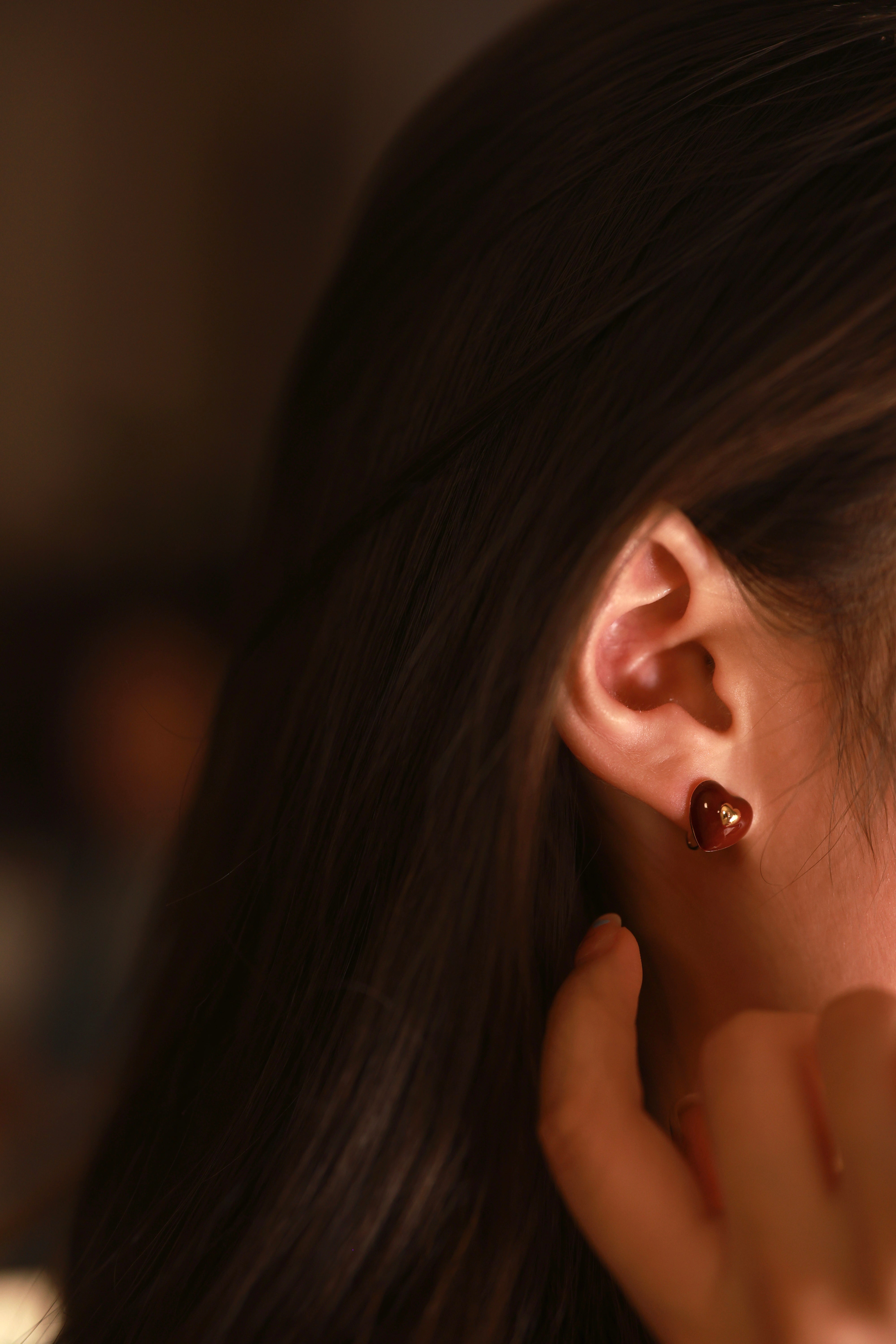 Inner Glow Heart Studs — image 3