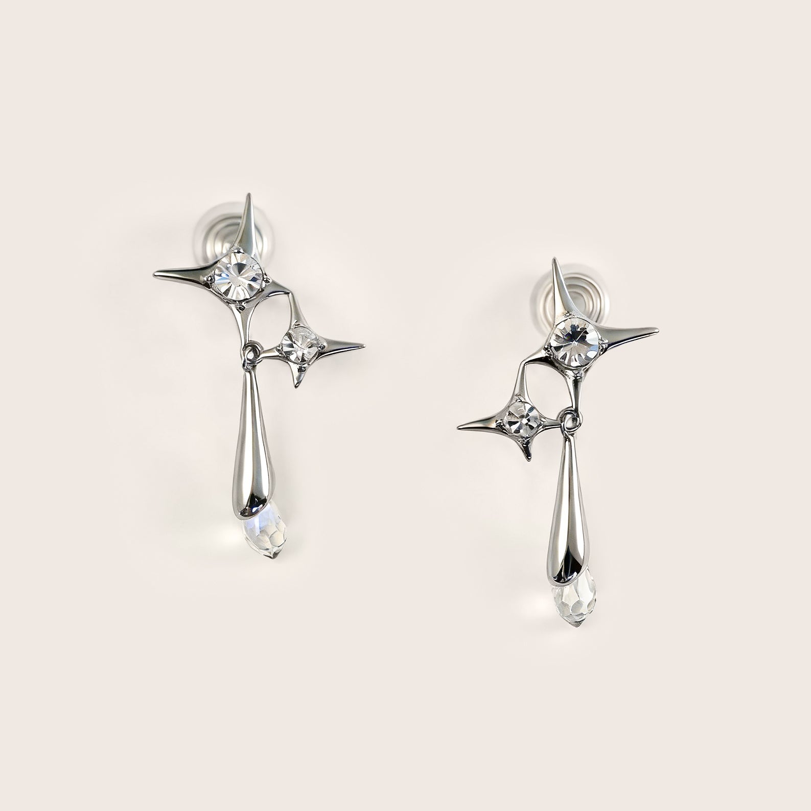 Celestial Drop Clip-On Earrings